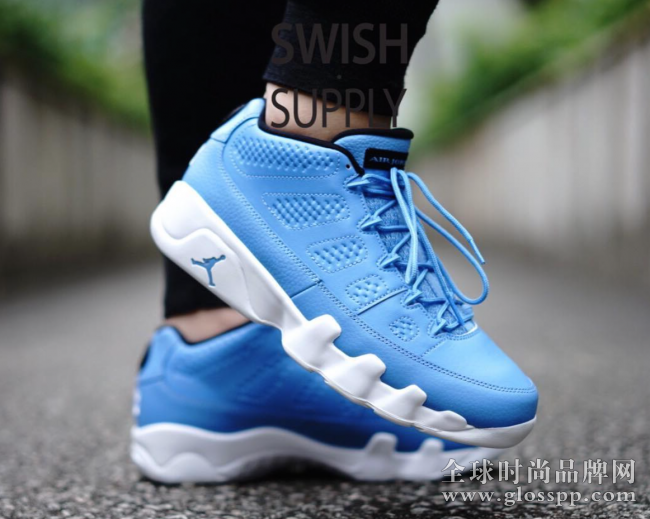 832822-401,AJ9,Air Jordan 9 832822-401AJ9低幫 北卡藍 Air Jordan 9 Low “Pantone” 上腳實拍