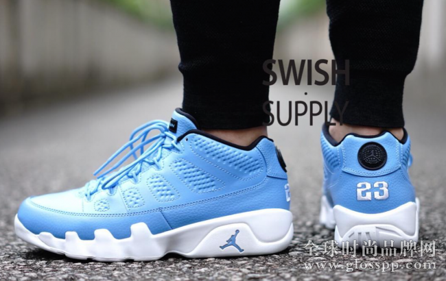 832822-401,AJ9,Air Jordan 9 832822-401AJ9低幫 北卡藍 Air Jordan 9 Low “Pantone” 上腳實拍